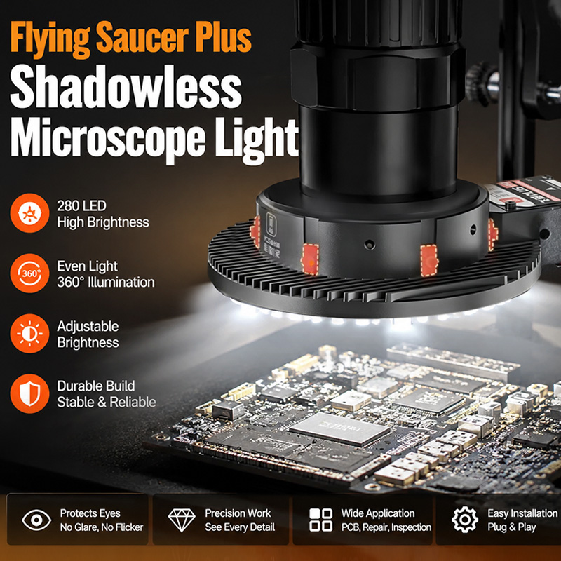 Electronics Repair Plus - Lampe de microscope YCS Flying Saucer
