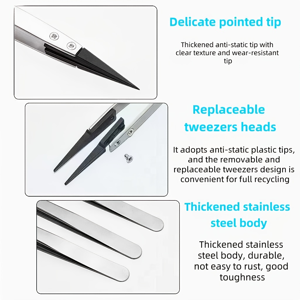 Jeu de pincettes antistatiques - Electronics Repair Tools And Equipment avis et prix