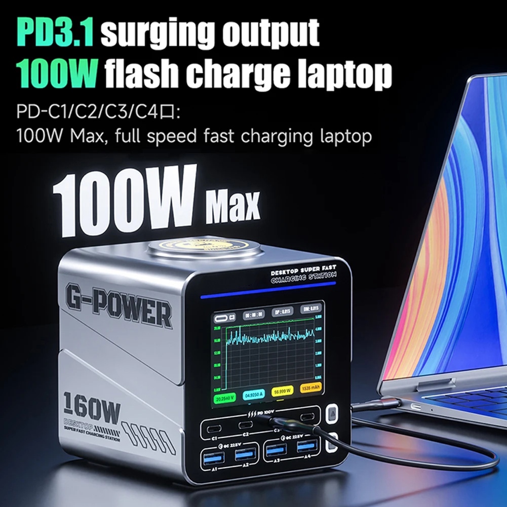 Chargeur rapide GaN 8 ports 16 - Electronics Repair Tools And Equipment avis et prix