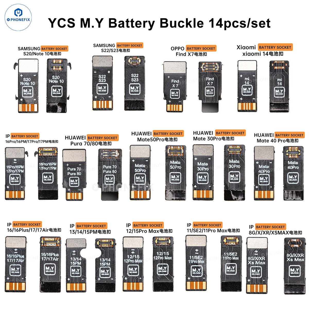 Kit de connecteurs de batterie - Phone Battery Replacement avis et prix
